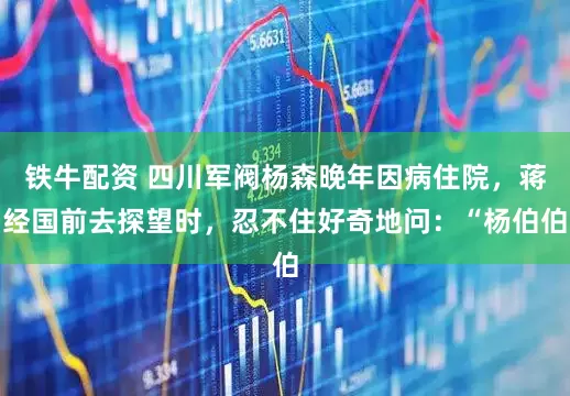 铁牛配资 四川军阀杨森晚年因病住院，蒋经国前去探望时，忍不住好奇地问：“杨伯伯